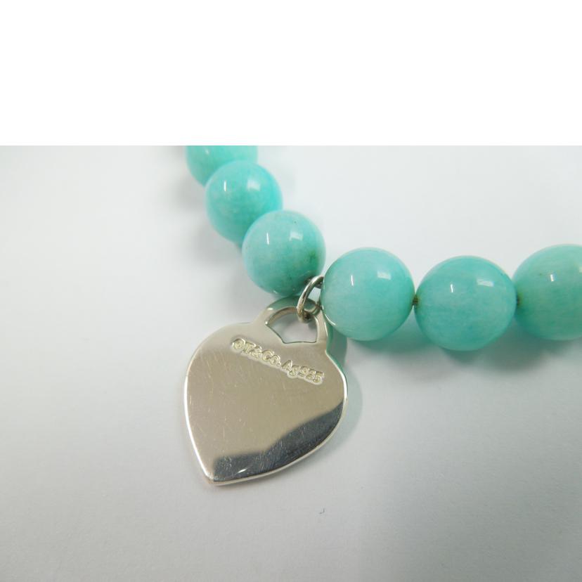 TIFFANY ティファニー/リターントゥティファニーハートタグアマゾナイト ブレス19cm//ABランク/83