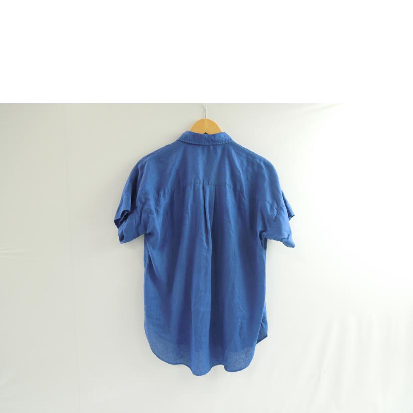 LAUREN RALPH LAUREN/LAUREN RALPH LAIREN リネン100% 半袖シャツ ブルー サイズS/03945310963//ABランク/83