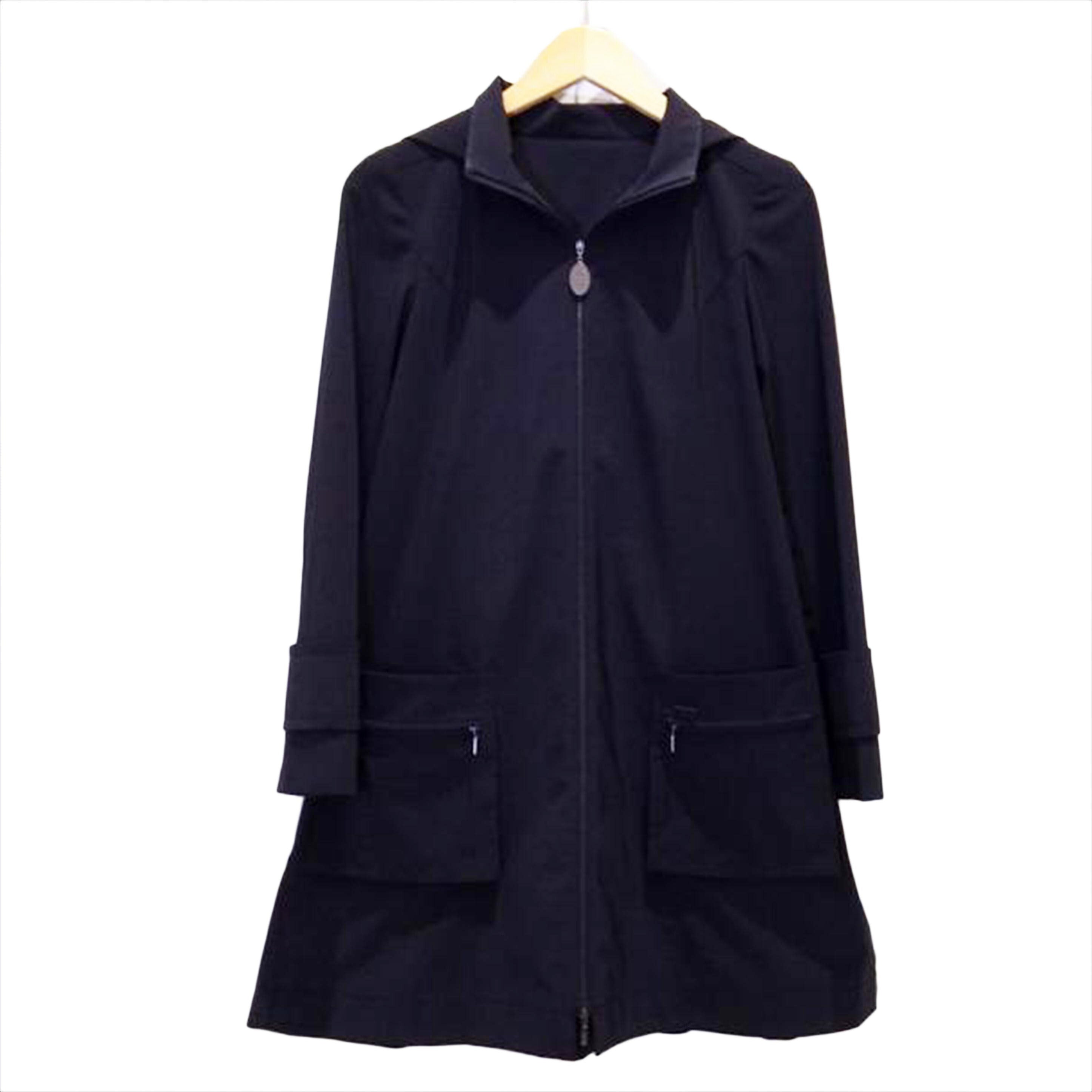 FOXEY NEWYORK フォクシー ニューヨーク/ストレッチレイニーウォータープルーフ レインコート BLK/30157//Aランク/94