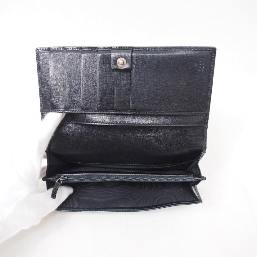 GUCCI/レザー/2つ折り長財布/123660//2149/Bランク/78