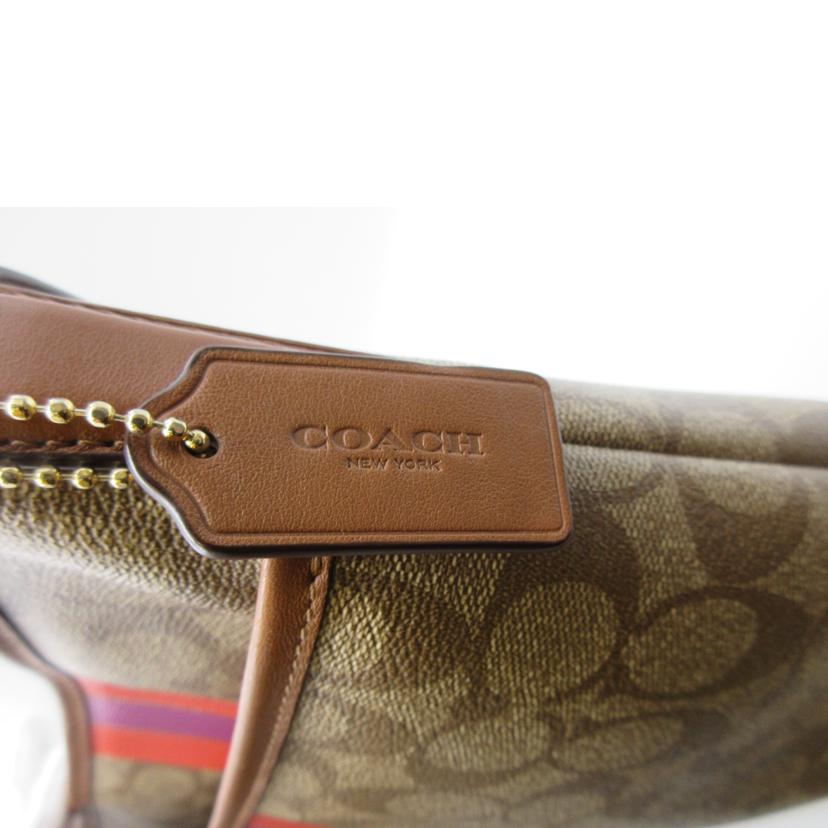 COACH コーチ/ヴァーシティシグネチャー/PVCショルダーバッグ/F38402//C1677/Bランク/13