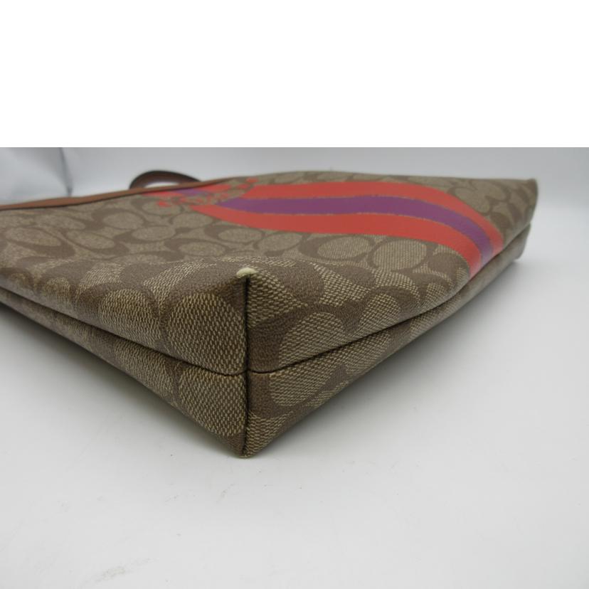 COACH コーチ/ヴァーシティシグネチャー/PVCショルダーバッグ/F38402//C1677/Bランク/13