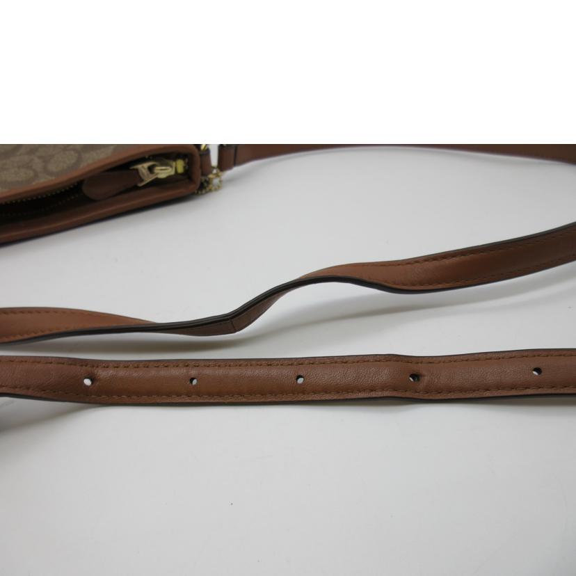 COACH コーチ/ヴァーシティシグネチャー/PVCショルダーバッグ/F38402//C1677/Bランク/13