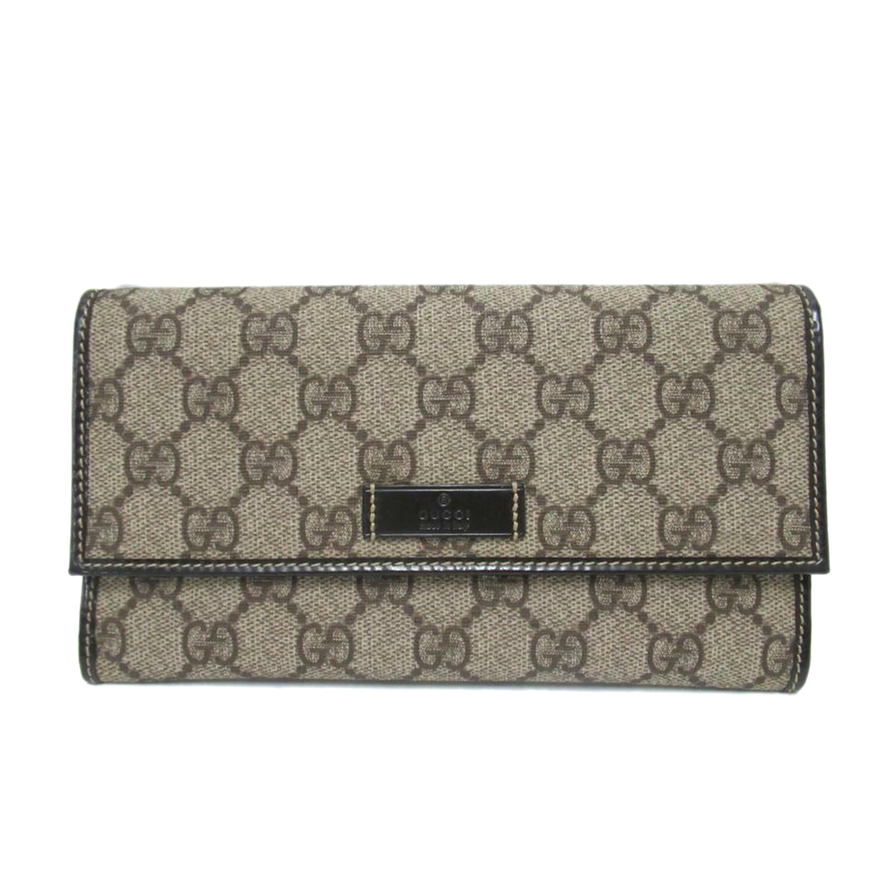 GUCCI/二つ折り長財布/GGスプリーム/203573//0416/ABランク/63