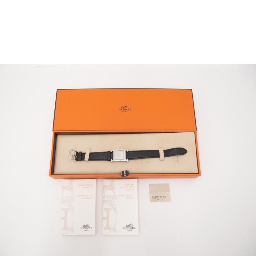 HERMES エルメス 腕時計 革ベルト/Hウォッチ/レディース/クオーツ/HH1.210//2269203/Aランク/69