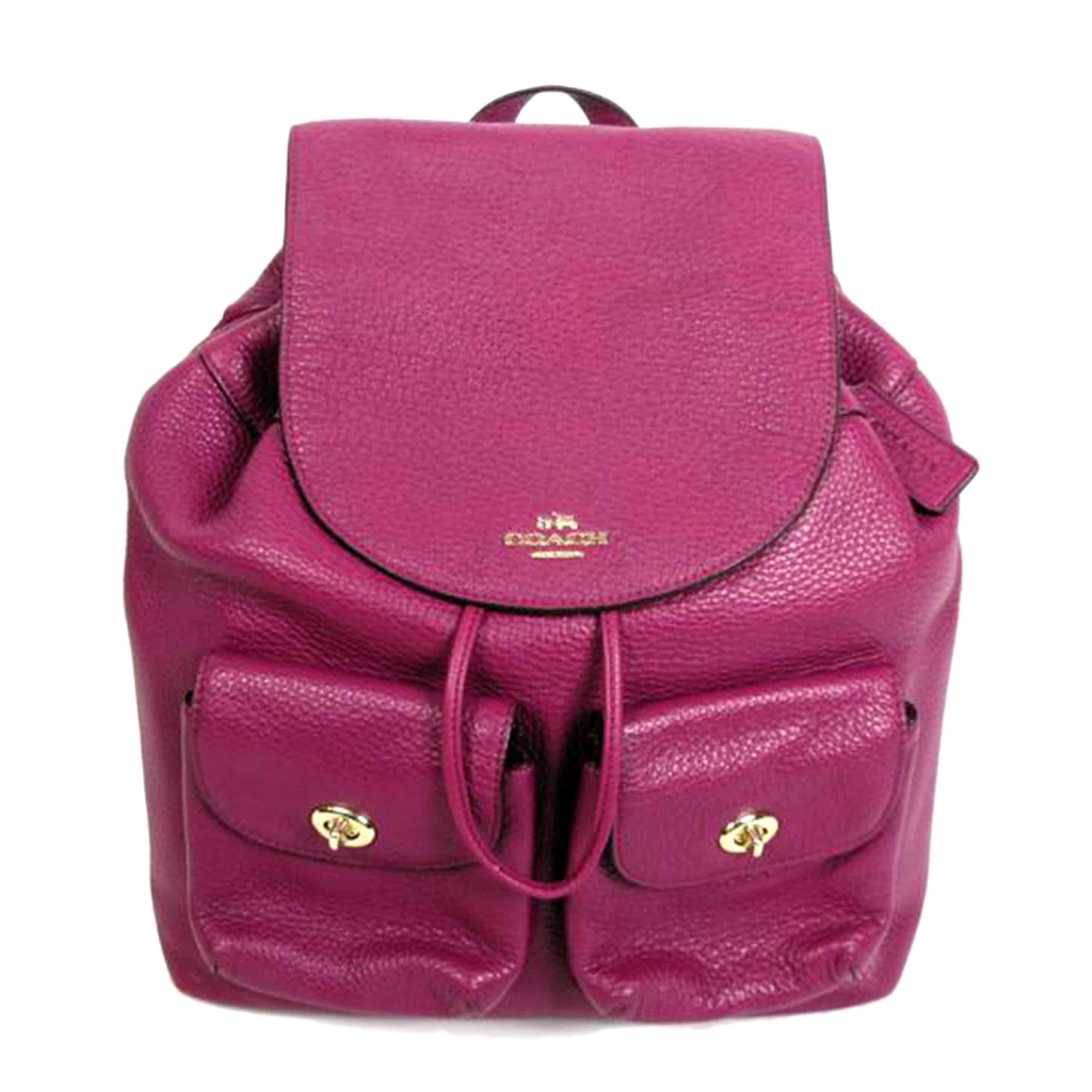 コーチ coach ビリー バックパック リュック バッグ オレンジ｜レディース