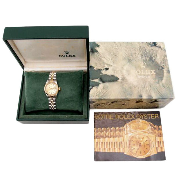 ROLEX ロレックス 腕時計 1983年頃製造 新品仕上済 オーバーホール済 自動巻き ステンレス K18YG/デイトジャスト・レディース/SS×YG/8番/69173//8117965(1983)/SAランク/69