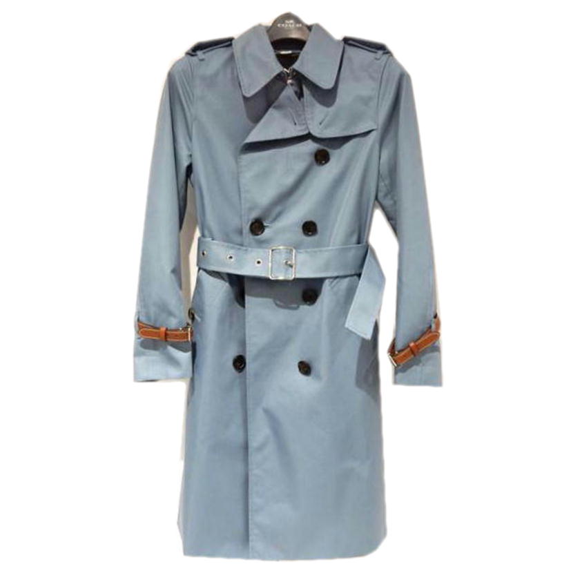 COACH コーチ/トレンチコート/ブルー/2989//Aランク/02