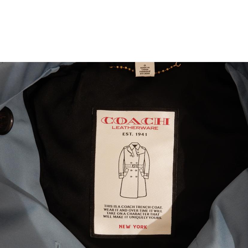 COACH コーチ/トレンチコート/ブルー/2989//Aランク/02
