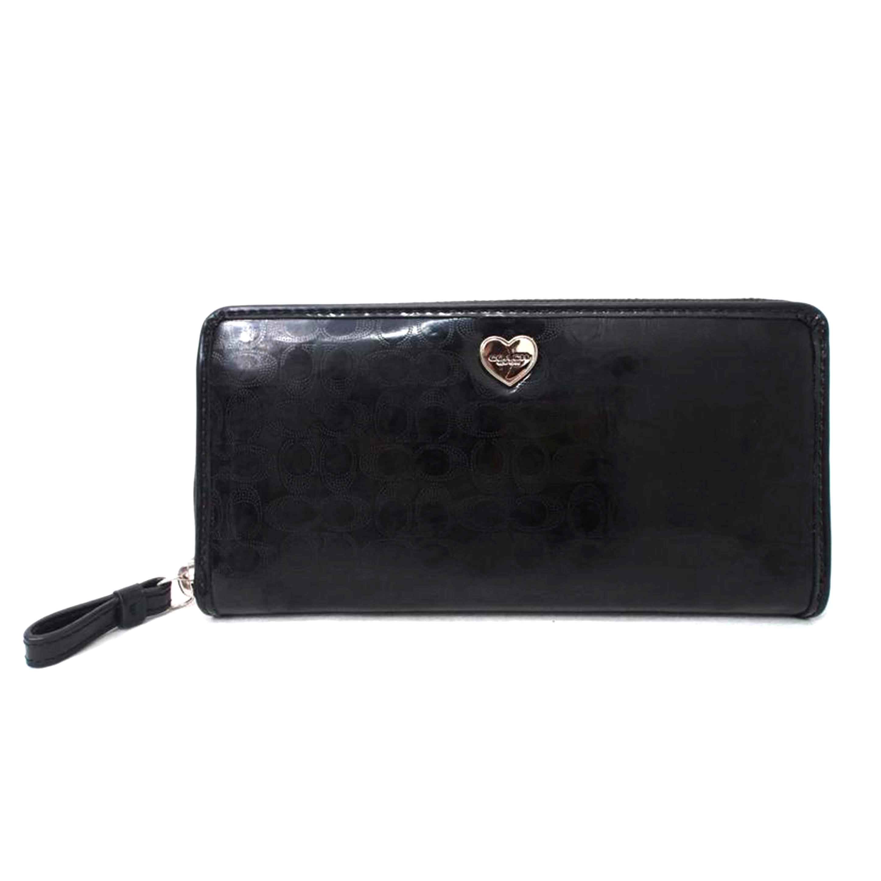 COACH/リキッドグロスアコーデオンジップ/シグネチャー/長財布/F51675//Aランク/78