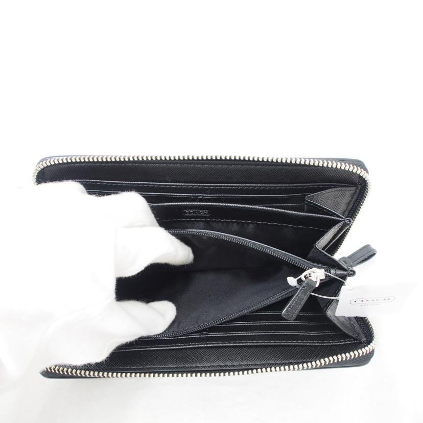 COACH/リキッドグロスアコーデオンジップ/シグネチャー/長財布/F51675//Aランク/78