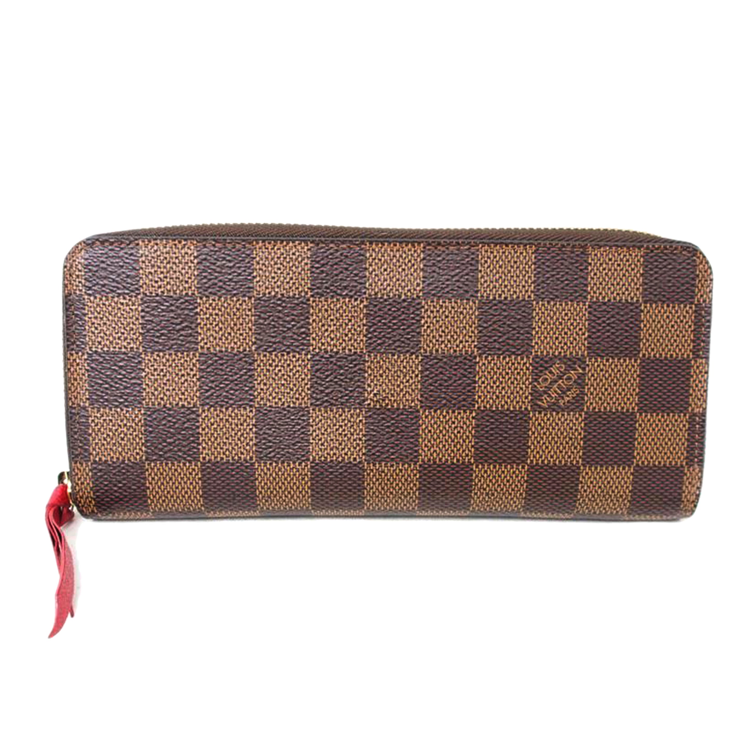 LV/ポルトフォイユ・クレマンス/ダミエ/エベヌ/N60534//CA3108/ABランク/78