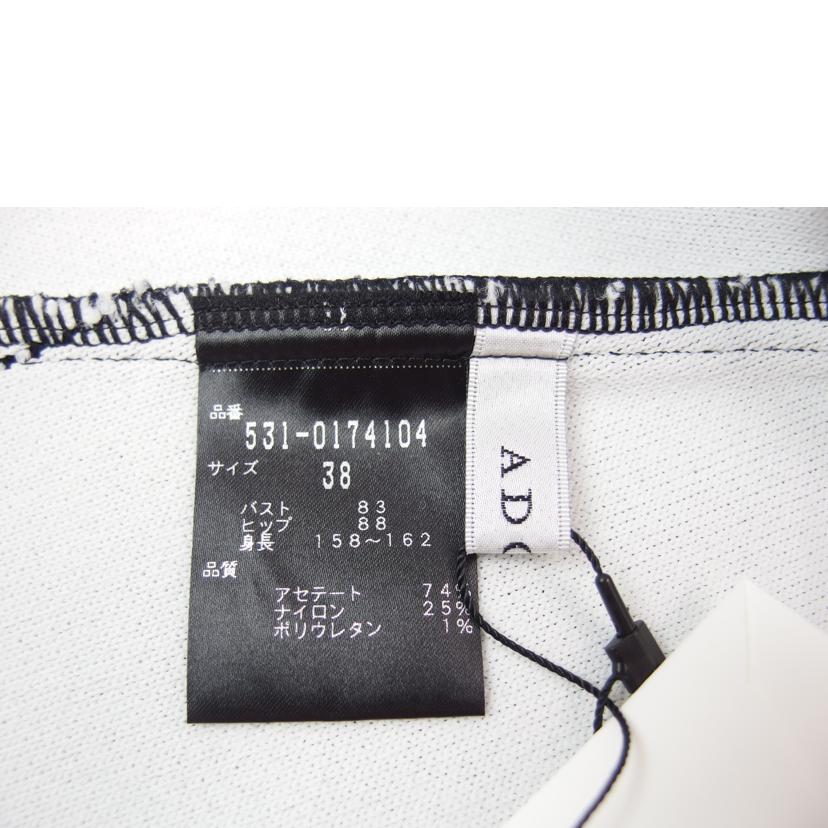 ADORE アドーア/ADORE Vネック ステッチジャガード ワンピース ブラック サイズ38 /531-0174104//SAランク/83