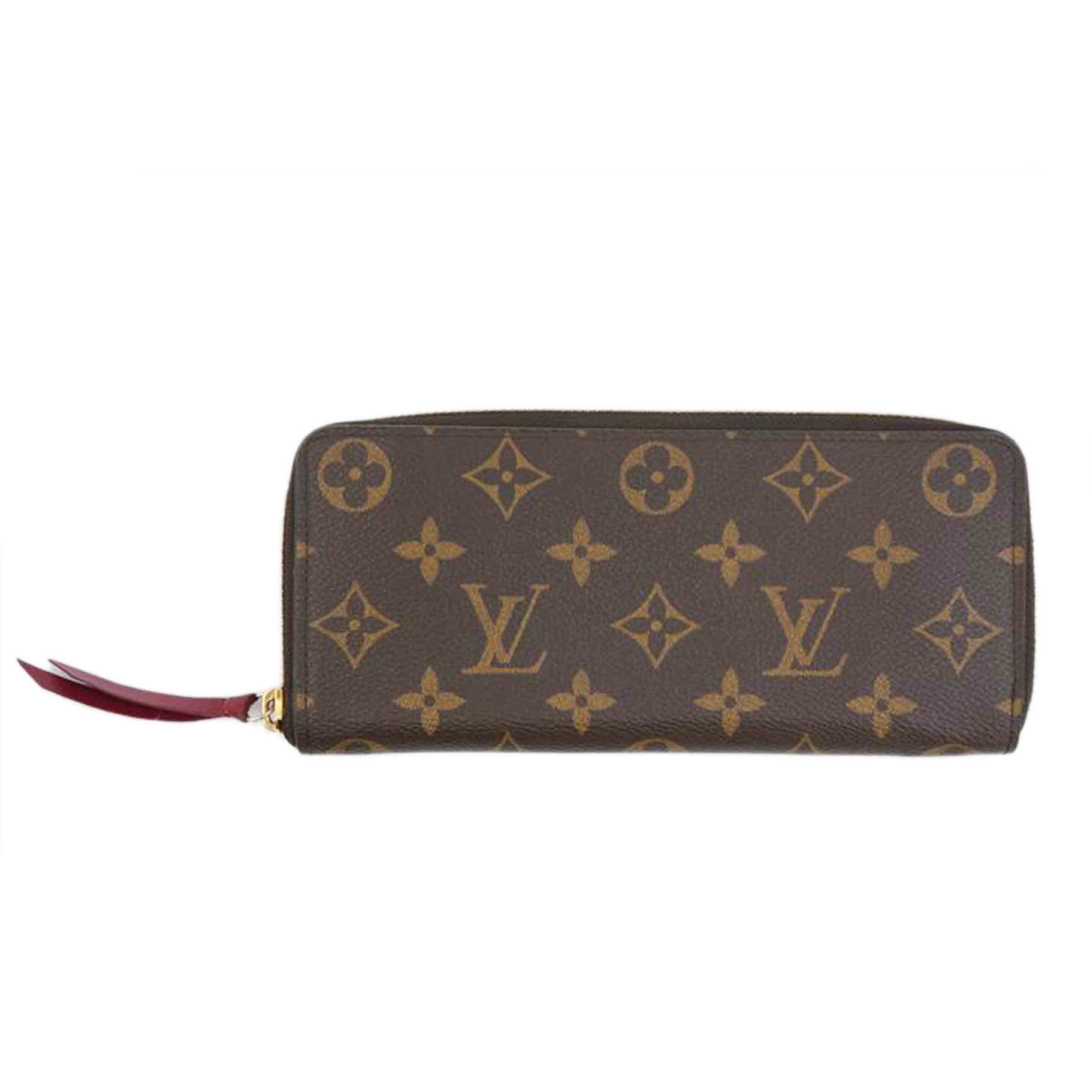 LV ルイヴィトン/ポルトフォイユ・クレマンス/モノグラム/フューシャ/M60742//GI4***/ABランク/67
