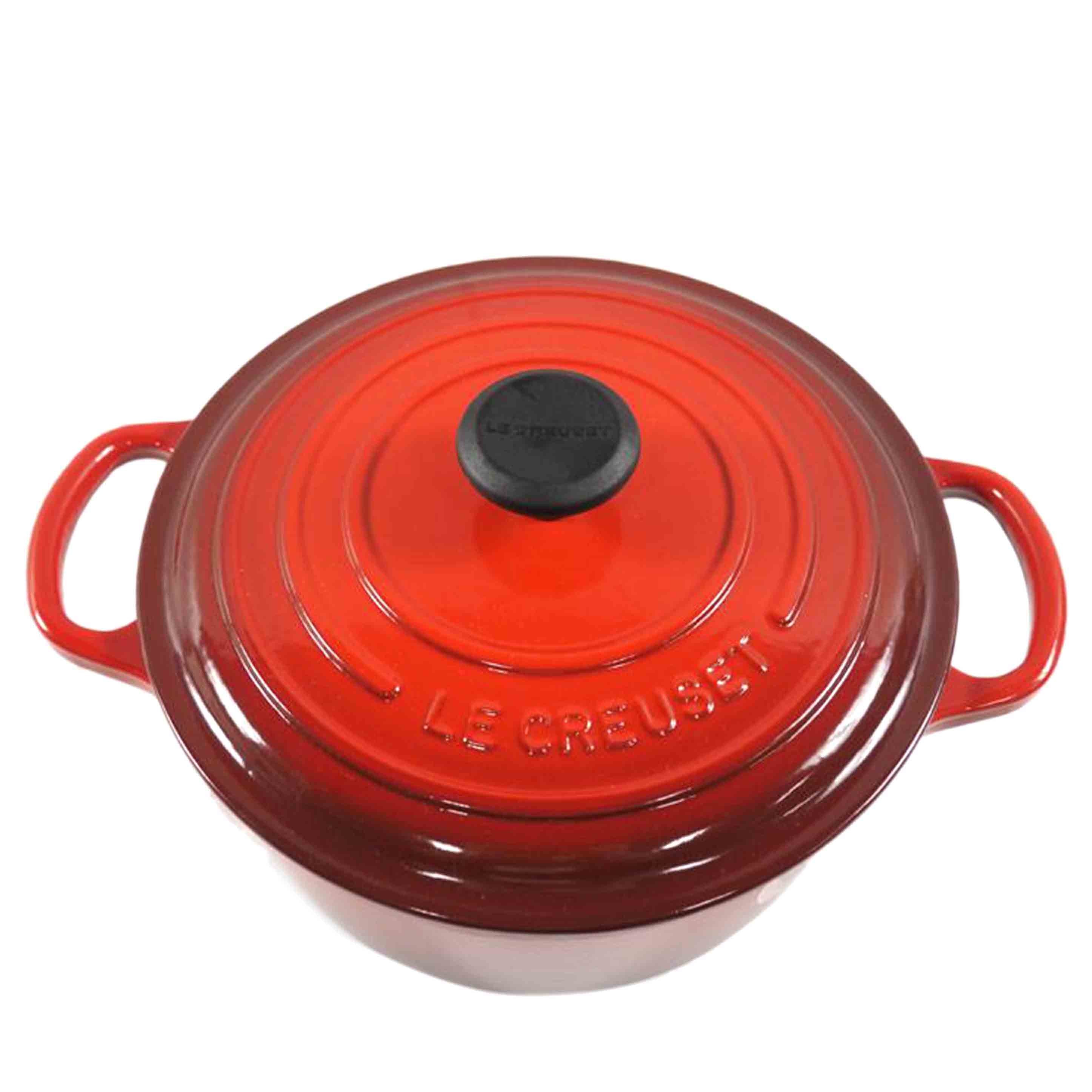 LE CREUSET ルクルーゼ/ココット・ロンド 22cm チェリーレッド//SAランク/79