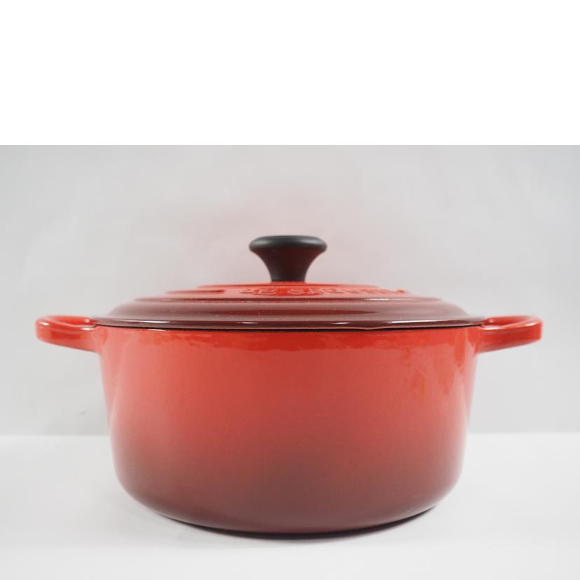 LE CREUSET ルクルーゼ/ココット・ロンド 22cm チェリーレッド//SAランク/79