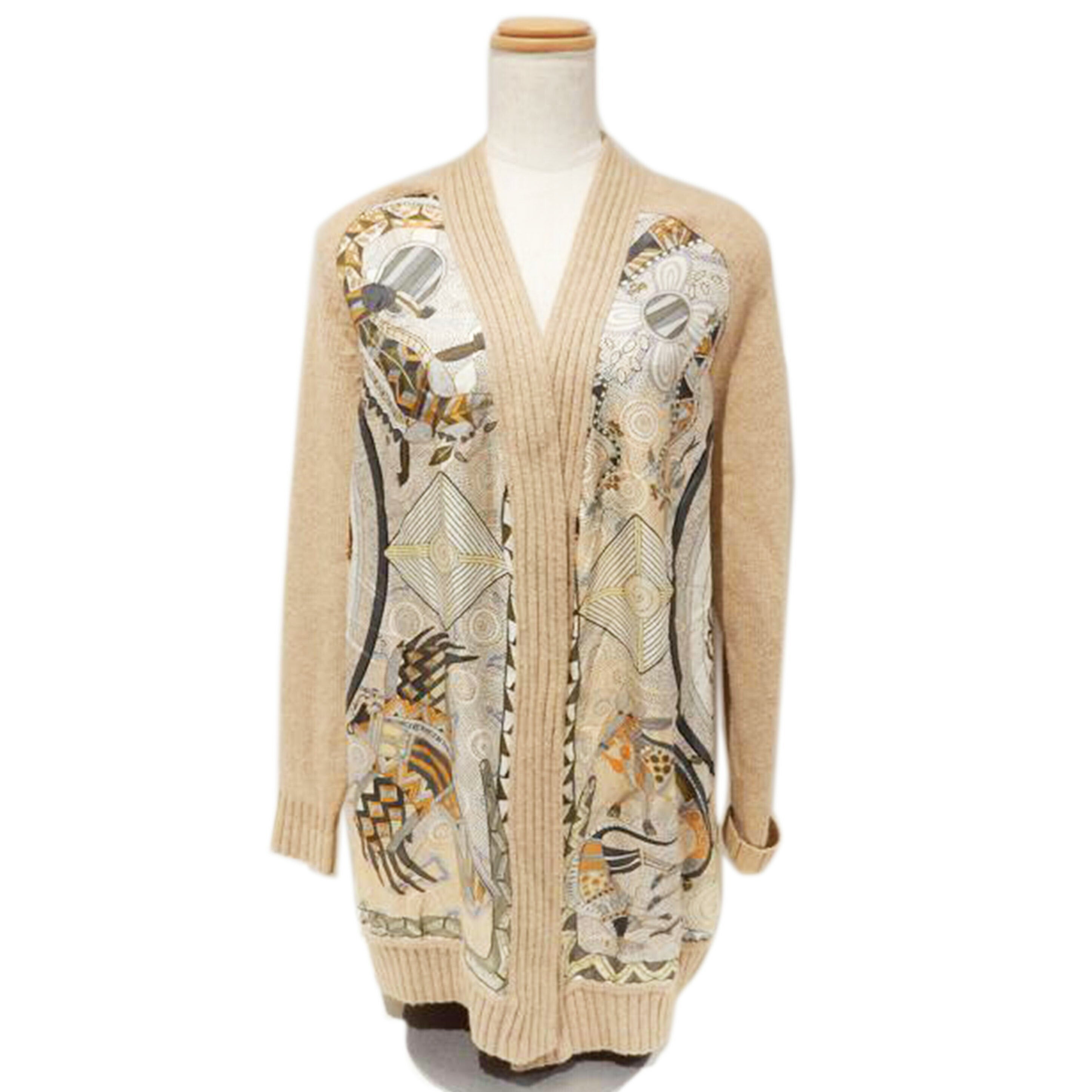 HERMES エルメス/スカーフデザイン/ウールカーディガン//Bランク/02