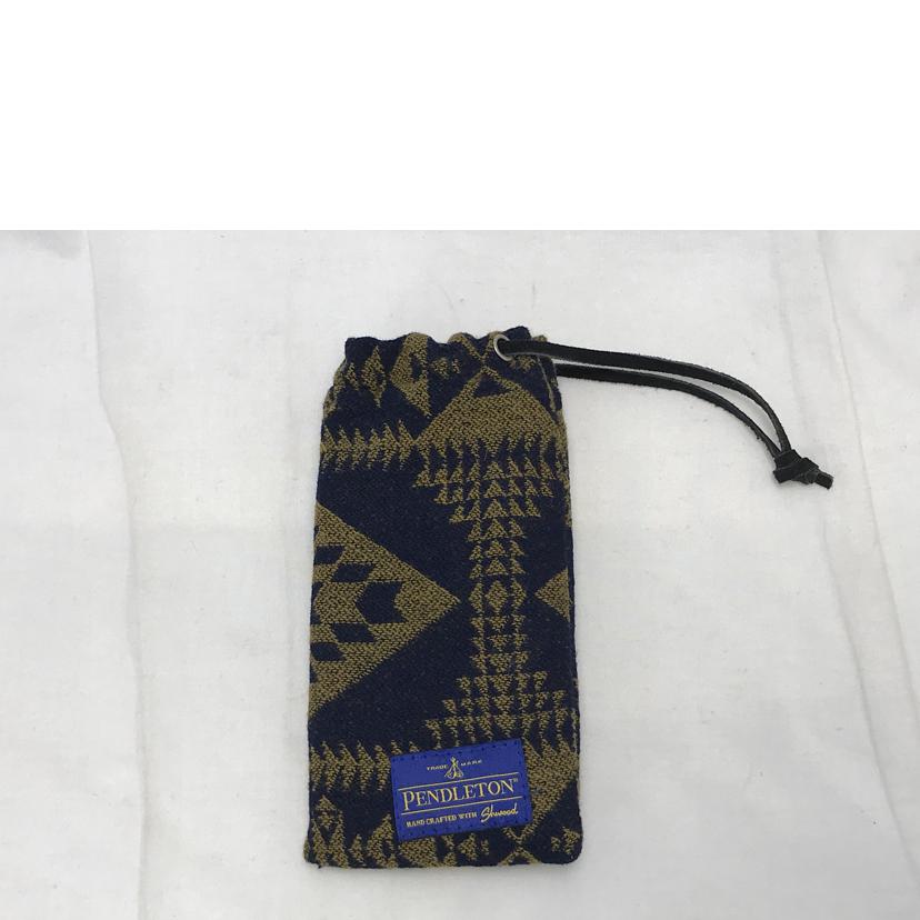 Shwood×Pendleton シュッウッド ペンドルトン/フレームオールウッド サングラス//ABランク/51