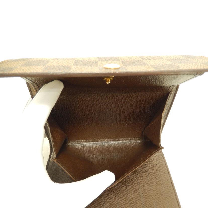 LOUIS VUITTON ルイ・ヴィトン/ポルトトレゾールエテュイパピエ/ダミエエベヌ/N61202//SP0014/ABランク/85