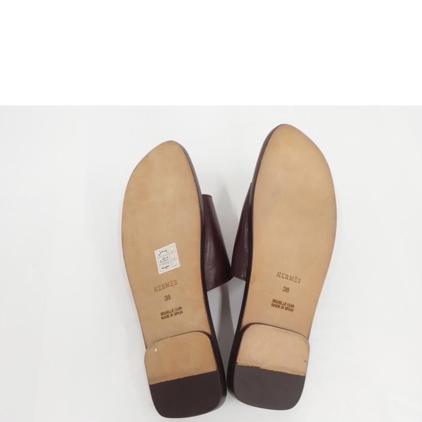 HERMES エルメス/HERMES Hモチーフレザーサンダル//ABランク/82