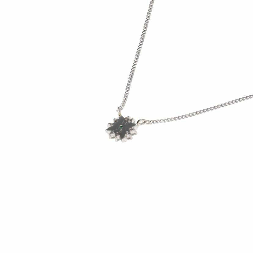 Pt850/Pt850エメラルドダイヤネックレス/3.2//0.1/0.08/Aランク/75