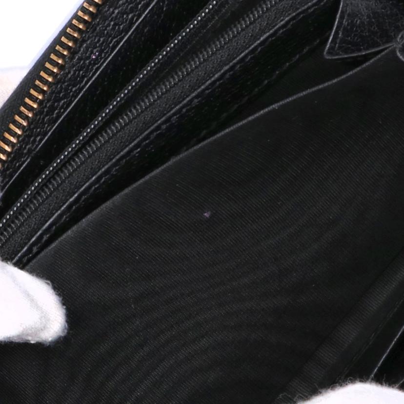 GUCCI グッチ/ビー&スタープリントレザーラウンドウォレット/495062//2149/ABランク/75