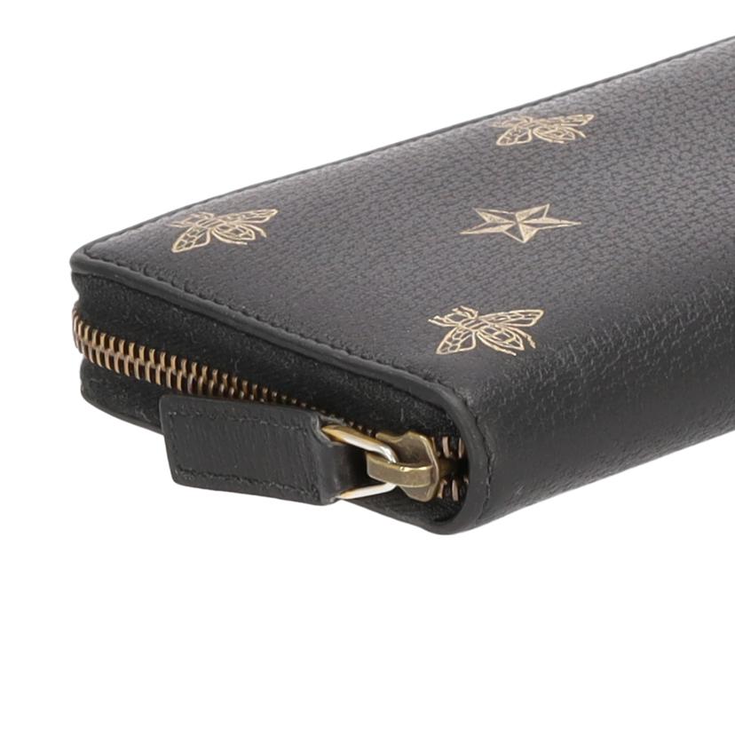 GUCCI グッチ/ビー&スタープリントレザーラウンドウォレット/495062//2149/ABランク/75