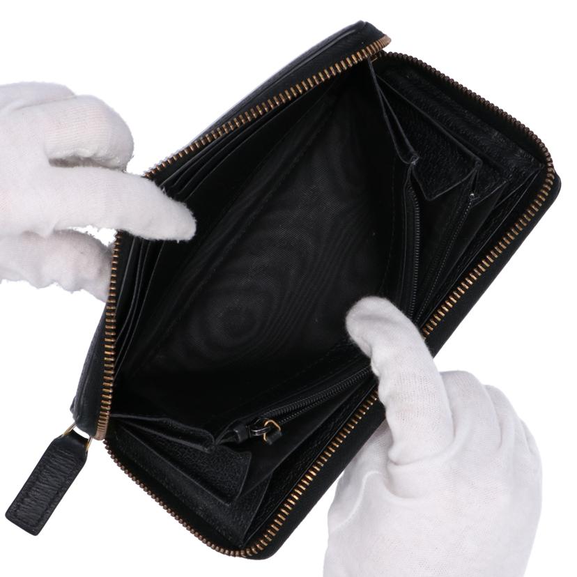 GUCCI グッチ/ビー&スタープリントレザーラウンドウォレット/495062//2149/ABランク/75
