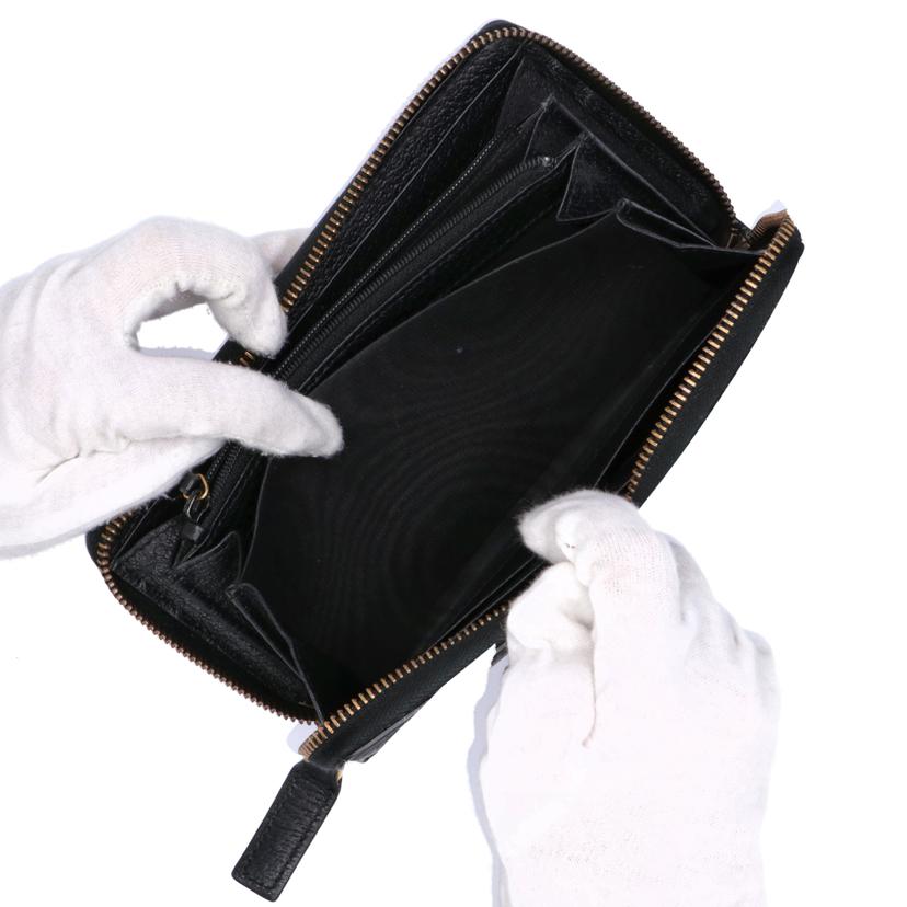 GUCCI グッチ/ビー&スタープリントレザーラウンドウォレット/495062//2149/ABランク/75