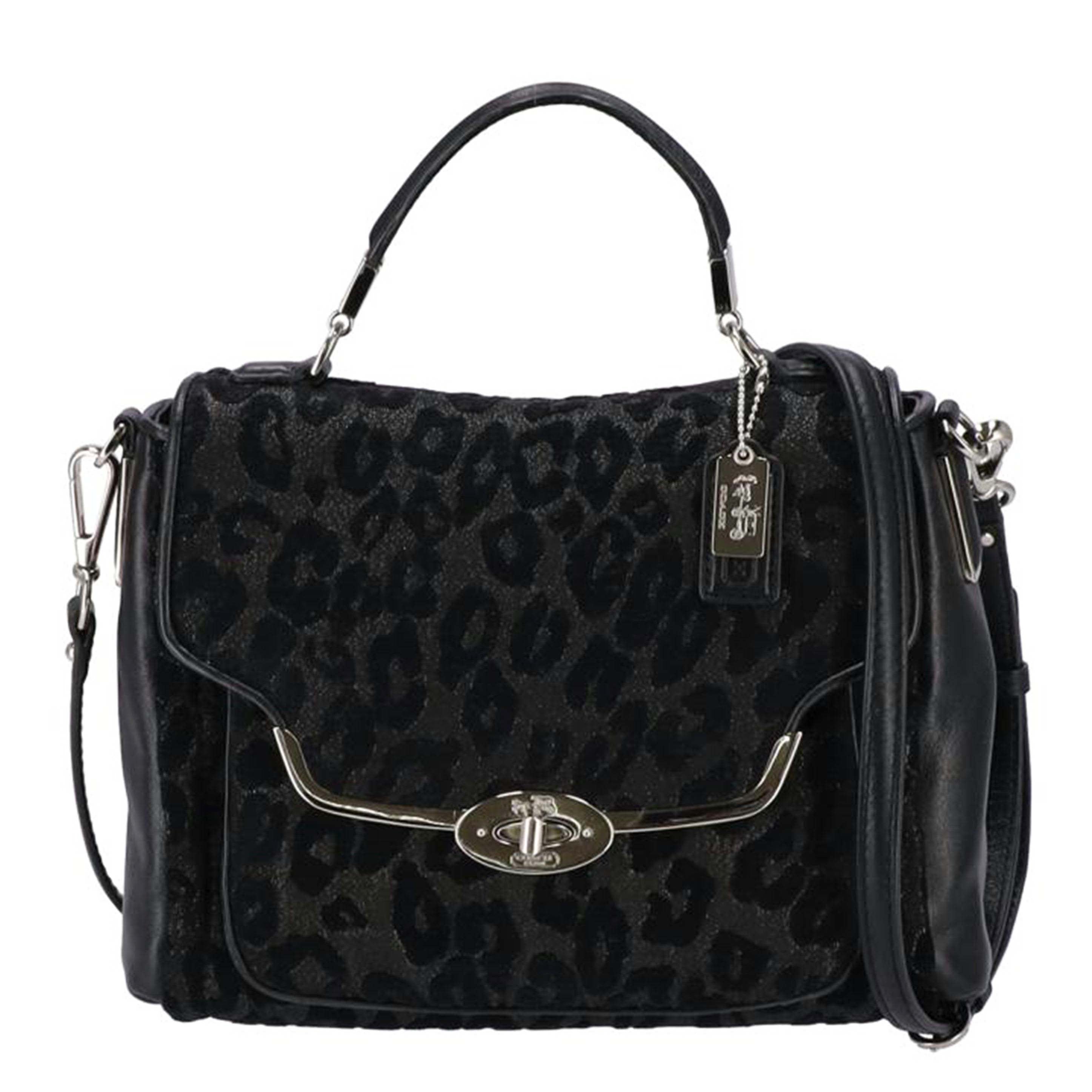 COACH コーチ/マディソンシェニールオセロットスモールセイディフラップサッチェル/26284//H1369/ABランク/75