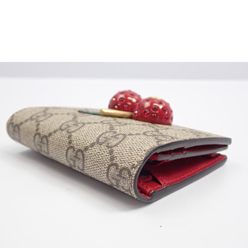 GUCCI GUCCI/GGスプリーム/チェリーウォレット/476050//209*/Bランク/62