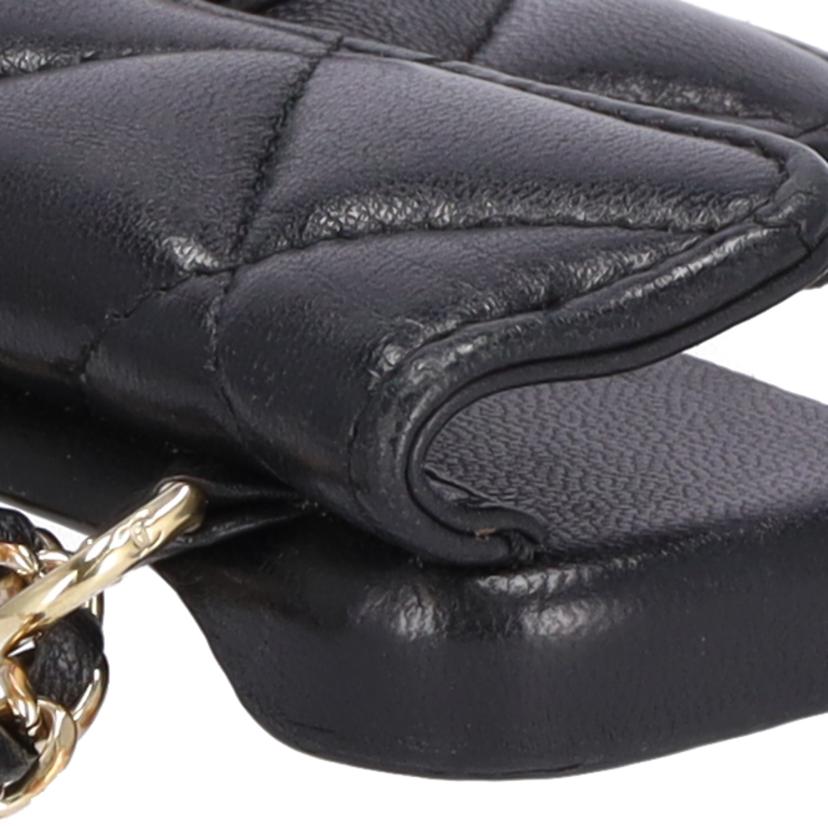 CHANEL シャネル/マトラッセ/ラムスキンi phone カバー/チェーンショルダー/iPhone12//307*****/ABランク/75