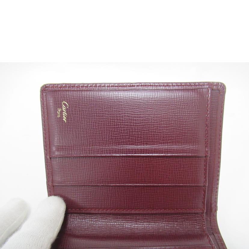 Cartier カルティエ/Wホック財布/レザー/L3000221//ABランク/63