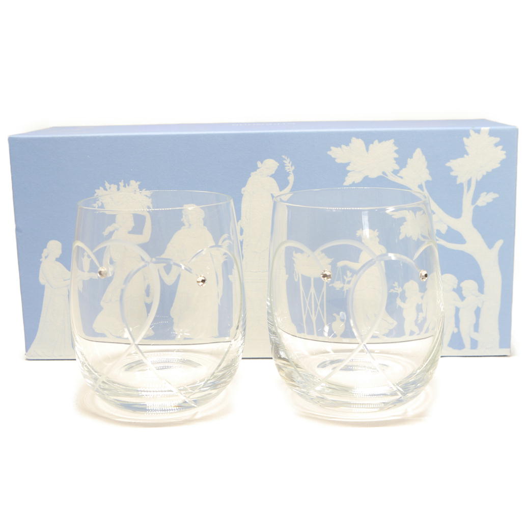 WEDGWOODウェッジウッド/プロミシス ウィズディスリングペアグラス//Aランク/51