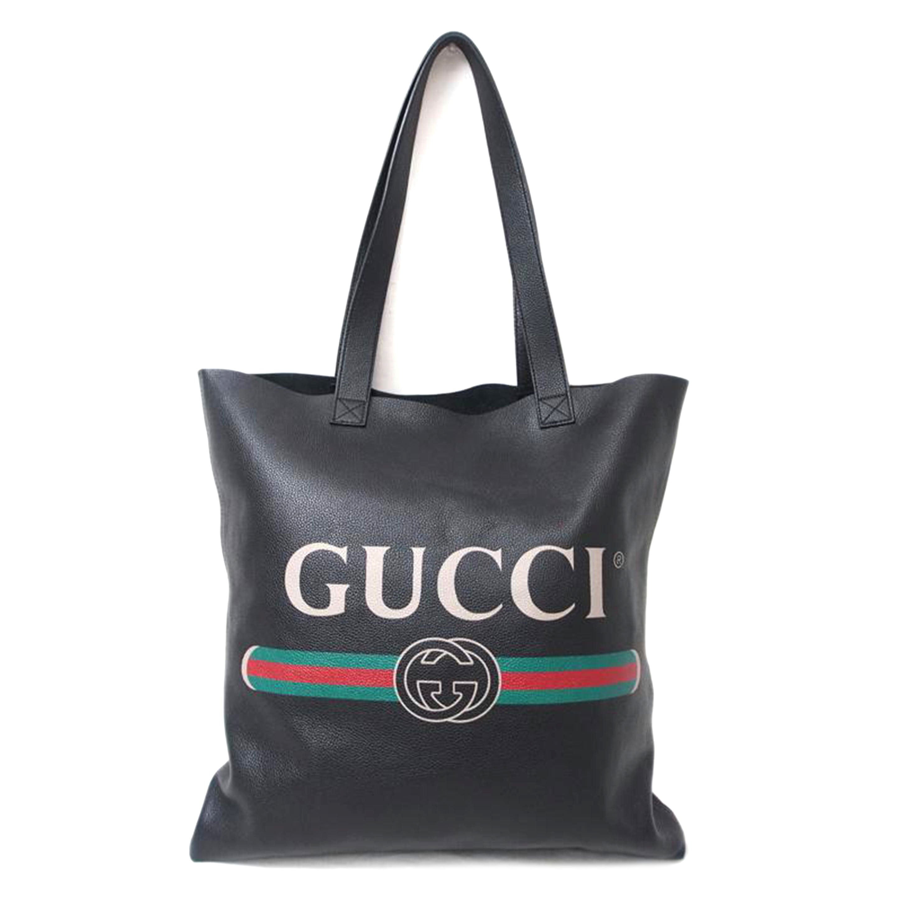 GUCCI/シェリーラインロゴプリント/レザー/トート/572768//525040/ABランク/78