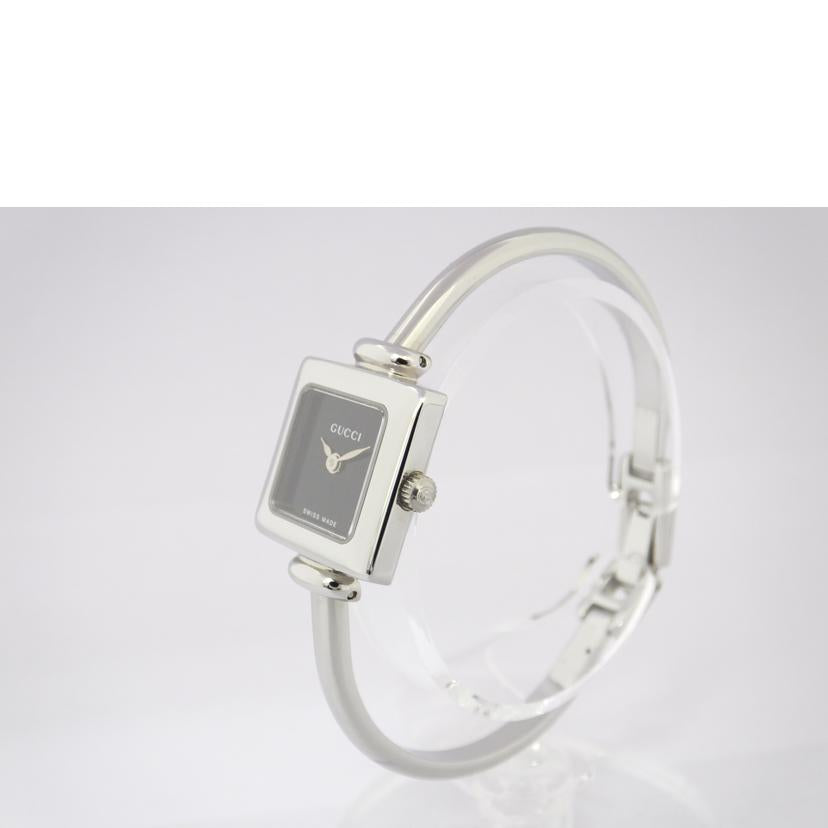 GUCCI グッチ/スクエアバングルウォッチ/黒文字盤/1900L//0243209/ABランク/88