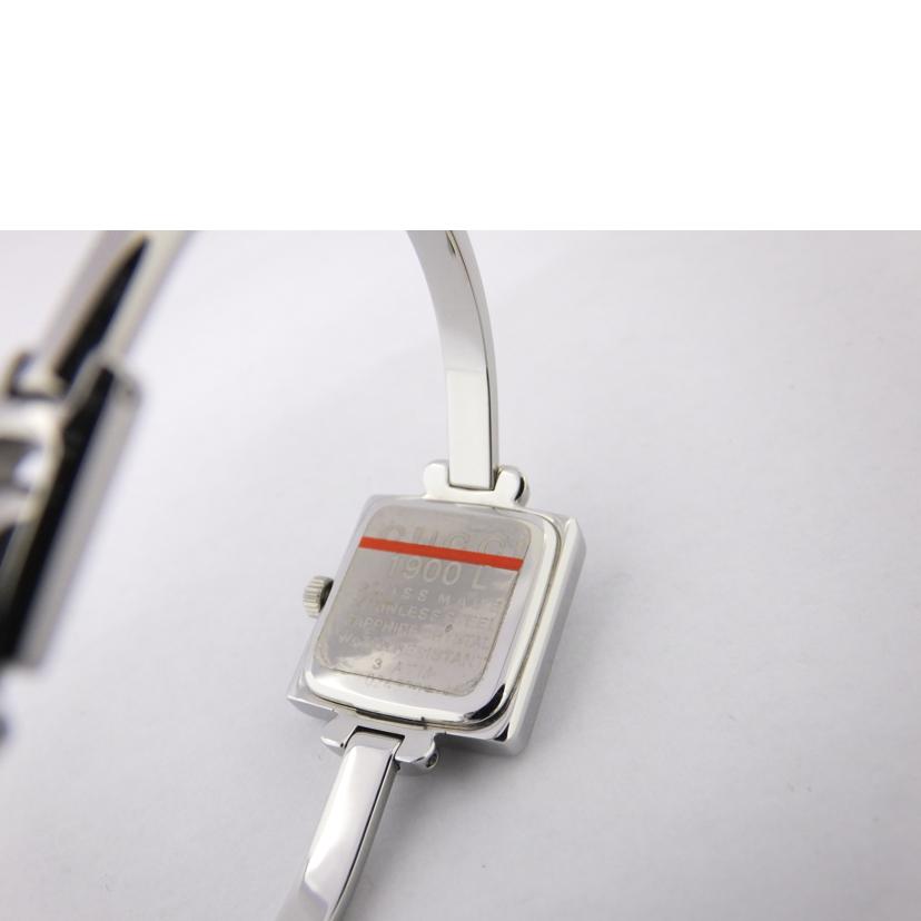 GUCCI グッチ/スクエアバングルウォッチ/黒文字盤/1900L//0243209/ABランク/88