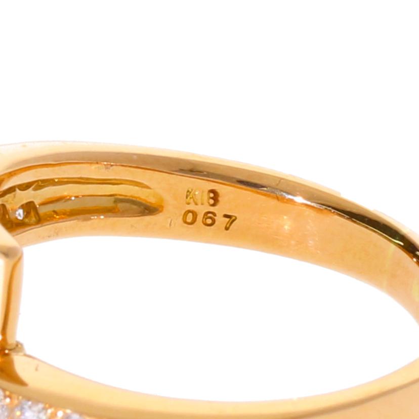 / ◎K18ダイヤリング0.33/0.67ct//Aランク/75