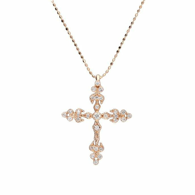 / K18ダイヤネックレス0.23ct//Aランク/75