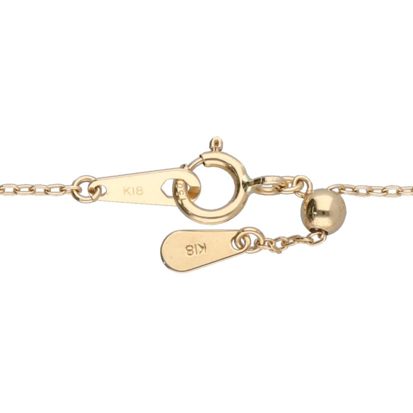 /◎ K18シェルダイヤネックレス0.15ct//Aランク/75