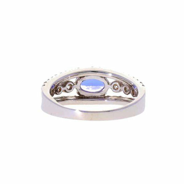 /K18WGタンザナイト0.66F0.62リング//Aランク/75