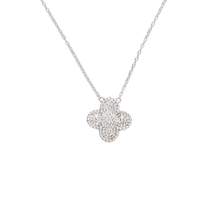 / ◎K18WGオニキスダイヤネックレス0.15ct//Aランク/75