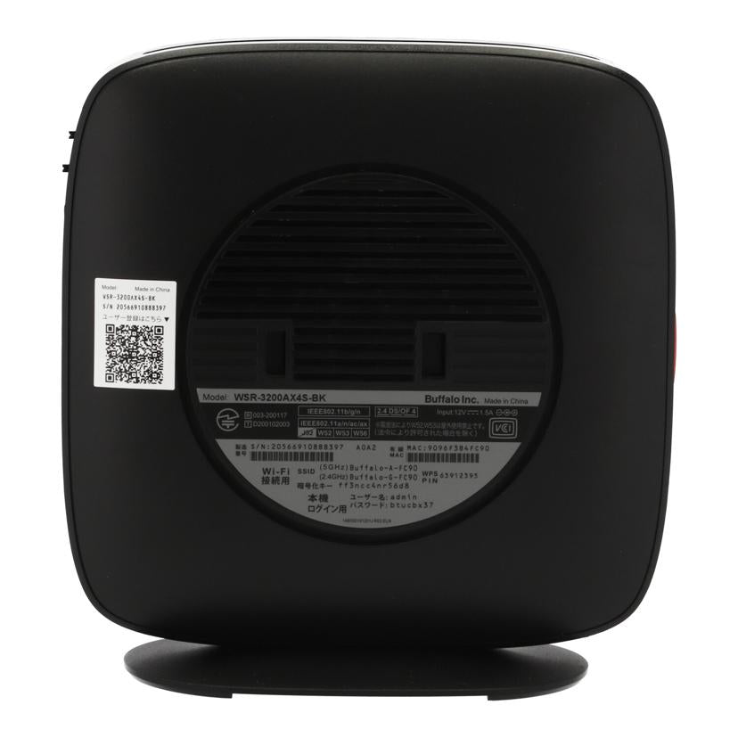 Buffalo バッファロー/Wifiルーター/WSR-3200AX4S//20566910888397/Bランク/82