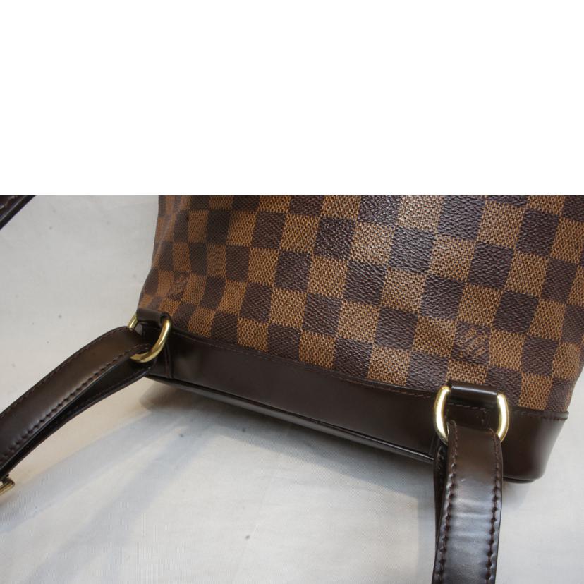 LOUIS VUITTON ルイヴィトン ルイ・ヴィトン ビトン ダミエ・エベヌ 市松模様 ブラウン 茶 廃盤 リュック バックパック ショルダーバッグ ハンドバッグ トートバッグ ブラウン メンズ レディース 定番 人気 LV 斜め掛け 肩がけ/ソーホー/ダミエ/エベヌ/N51132//TH1***/ABランク/92