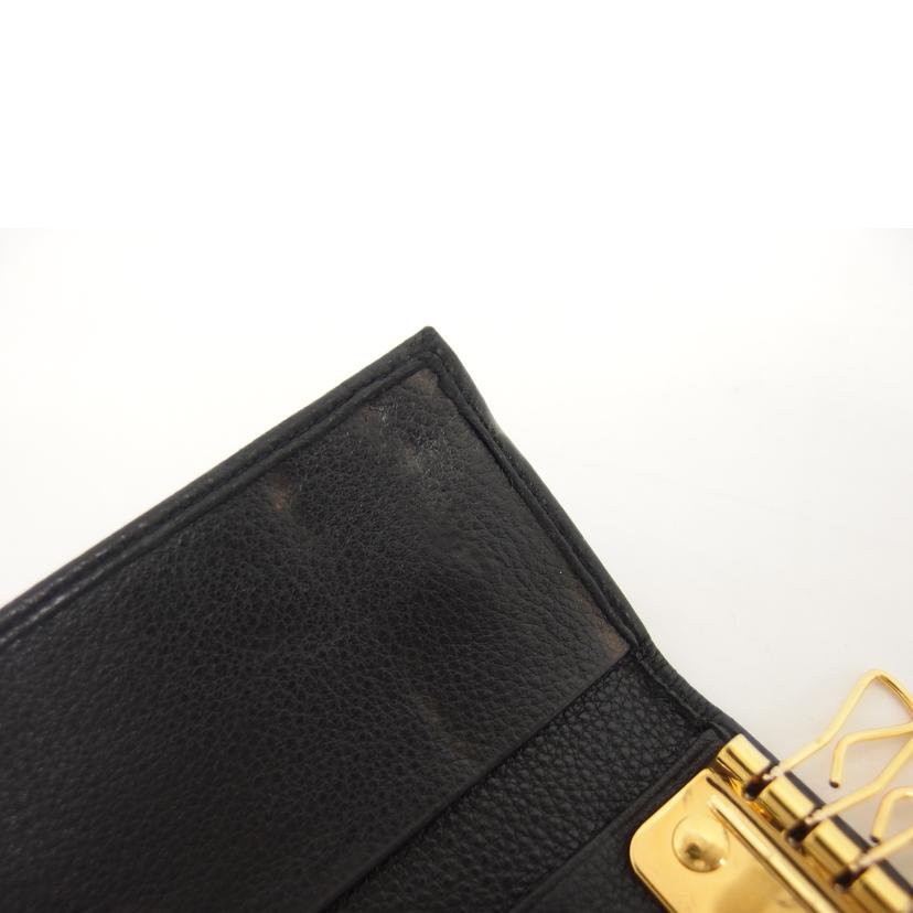 PRADA プラダ/ヴィッテログレイン/6連キーケース/ブラック/1PG222//284/ABランク/04