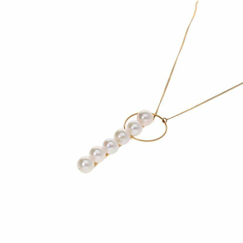 / K18パールネックレス//Aランク/75