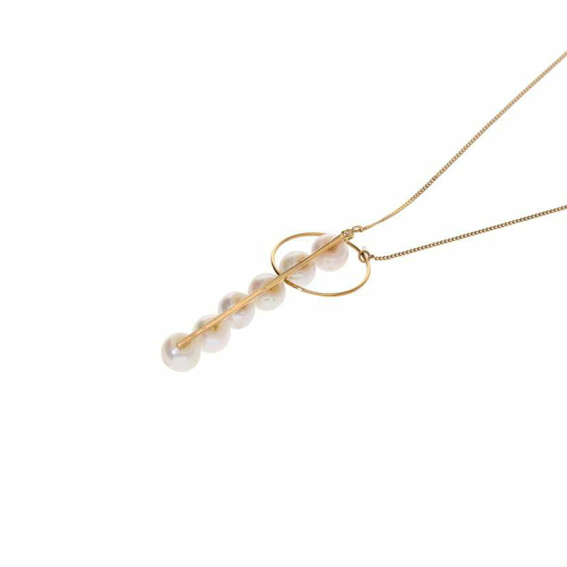 / K18パールネックレス//Aランク/75