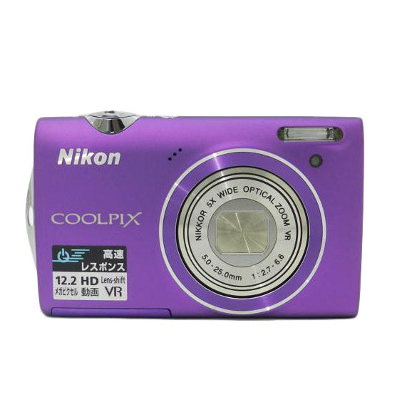 公式サイ 【美品】 ニコン COOLPIX S5100 デジタルカメラ パープル