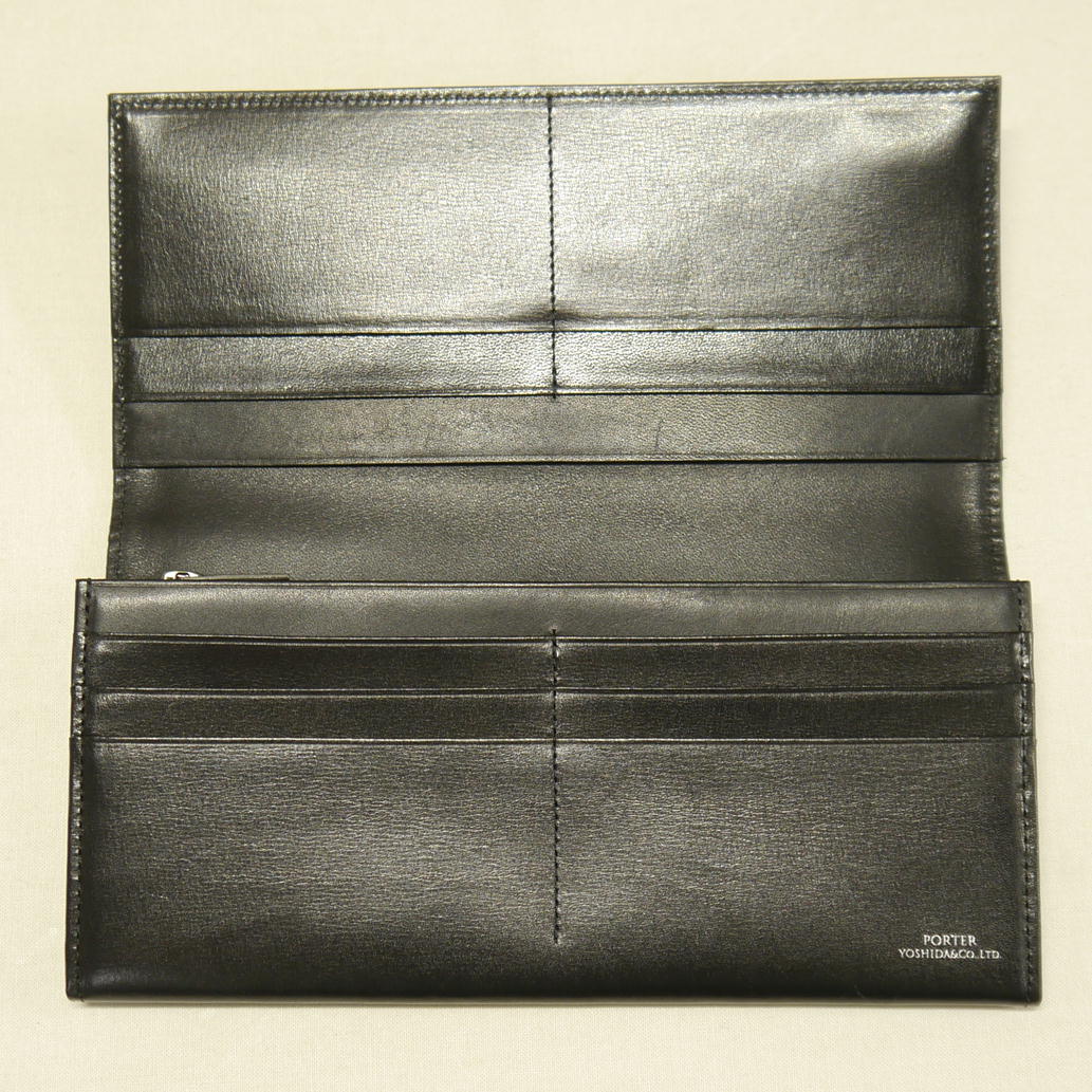PORTER PLUME(ポーター プリュム)/2つ折り 長財布 ブラック/なし/ABランク/51