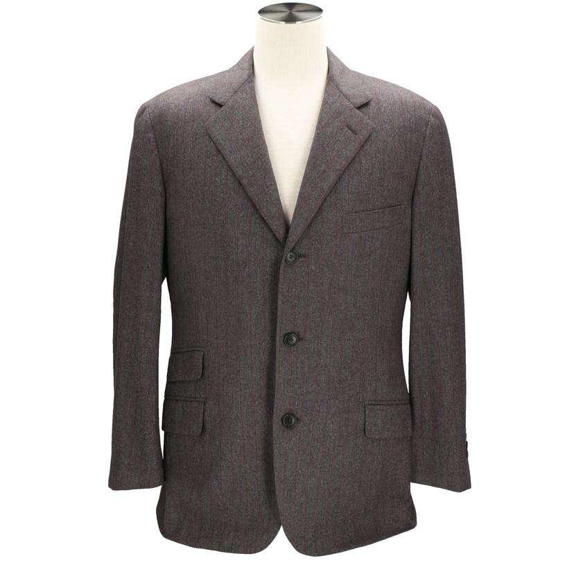 HERMES エルメス/HERMES ウールテラードストライプジャケット グレー //ABランク/75